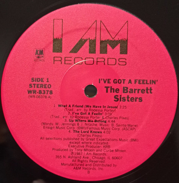 The Barrett Sisters : I've Got A Feelin' (LP, Album)