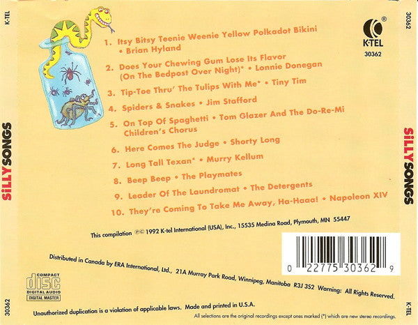 Various : Silly Songs (CD, Comp)