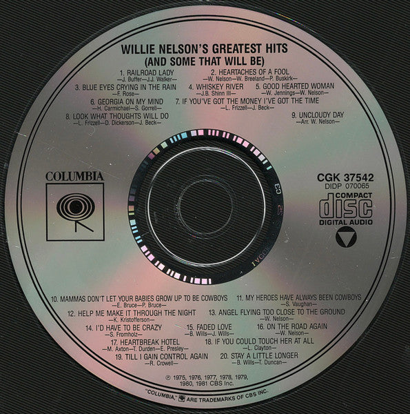 Willie Nelson : Greatest Hits (And Some That Will Be) (CD, Comp, RE)