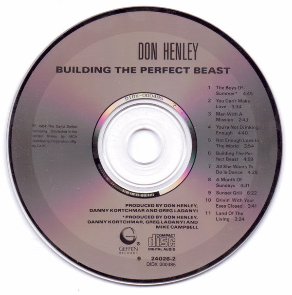 Don Henley : Building The Perfect Beast (CD, Album, RE)