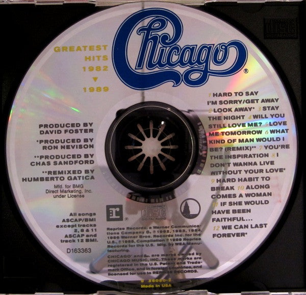 Chicago (2) : Greatest Hits 1982-1989 (CD, Comp, Club)