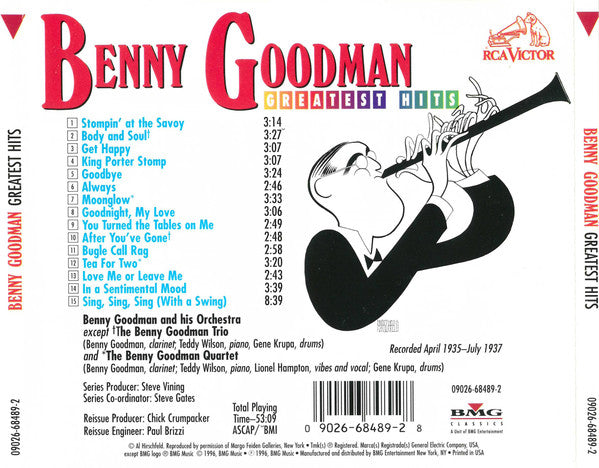Benny Goodman : Greatest Hits (CD, Comp)