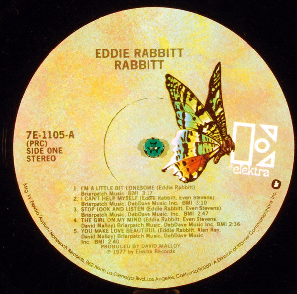 Eddie Rabbitt : Rabbitt (LP, Album, PRC)