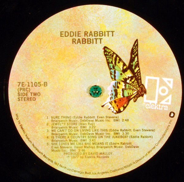 Eddie Rabbitt : Rabbitt (LP, Album, PRC)