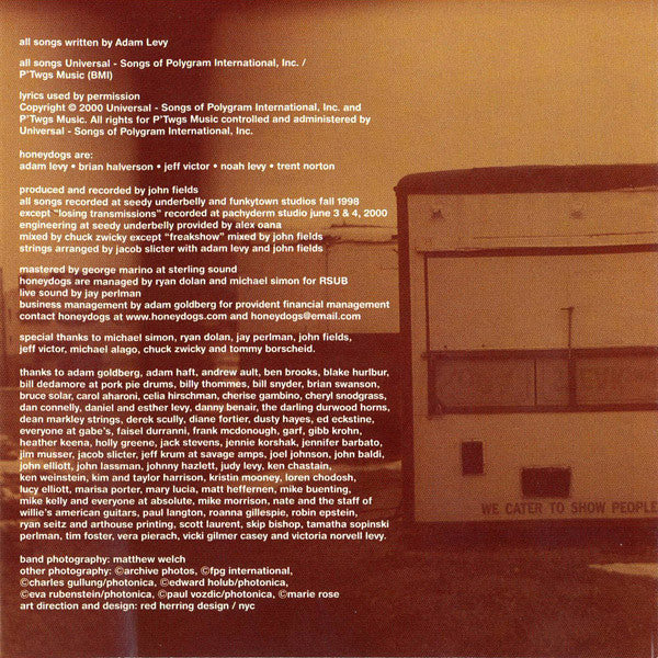 Honeydogs : Here's Luck (CD, Album)