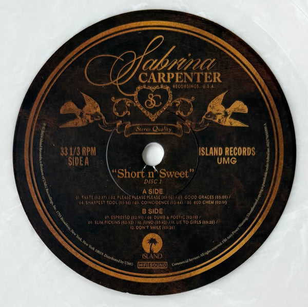 Sabrina Carpenter : Short N' Sweet (Deluxe) (2xLP, Album, Dlx, RP, Whi)