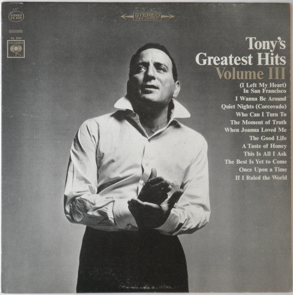Tony Bennett : Tony's Greatest Hits Volume III (LP, Comp, Pit)