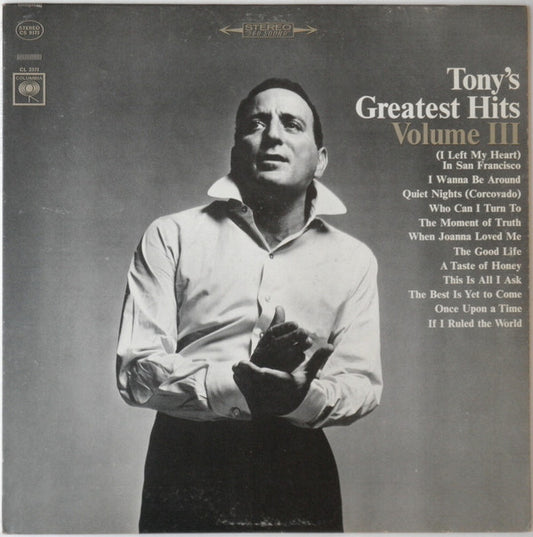 Tony Bennett : Tony's Greatest Hits Volume III (LP, Comp, Pit)