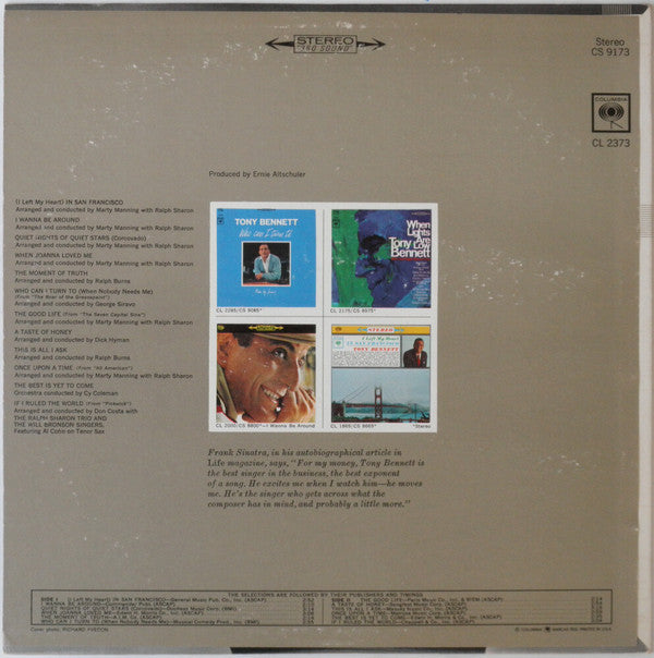 Tony Bennett : Tony's Greatest Hits Volume III (LP, Comp, Pit)