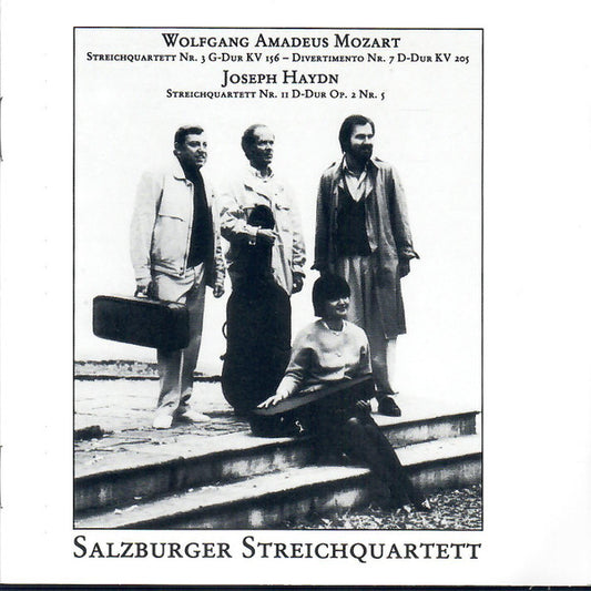 Salzburger Streichquartett*, Wolfgang Amadeus Mozart, Joseph Haydn : Streichquartett Nr. 3 G-Dur KV 156 / Divertimento Nr. 7 D-Dur KV 205 / Streichquartett Nr. 7 D-Dur Op. 2 Nr.5 (CD, RE)
