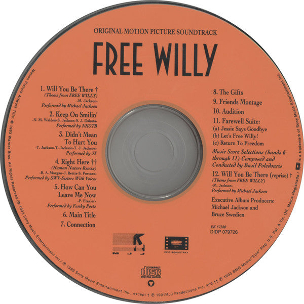 Basil Poledouris : Free Willy - Original Motion Picture Soundtrack (CD, Comp)
