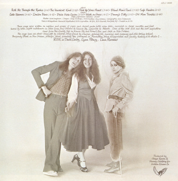 Rosie (12) : Better Late Than Never (LP, Album, Ind)