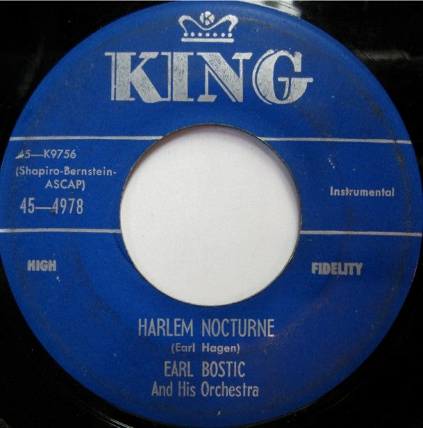 Earl Bostic And His Orchestra : I Hear A Rhapsody / Harlem Nocturne (7", Single)