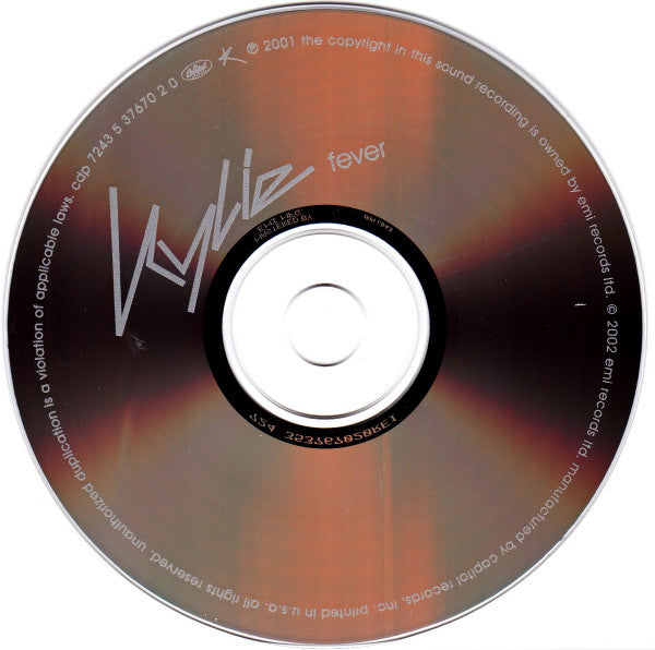 Kylie Minogue : Fever (CD, Album, Ltd)