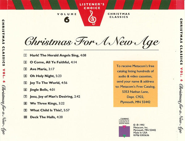 Music 2000 (2) : Christmas For A New Age (CD, Album)
