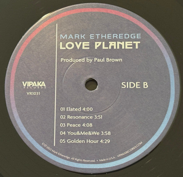 Mark Etheredge : Love Planet (LP, Album, Ltd, Lim)