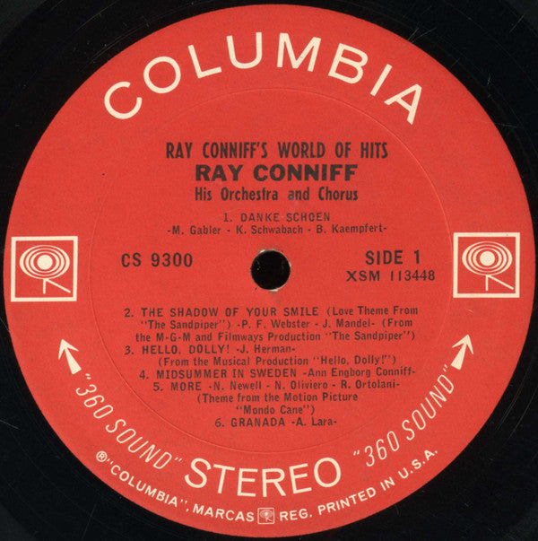 Ray Conniff And His Orchestra & Chorus : Ray Conniff's World Of Hits (LP, Pit)