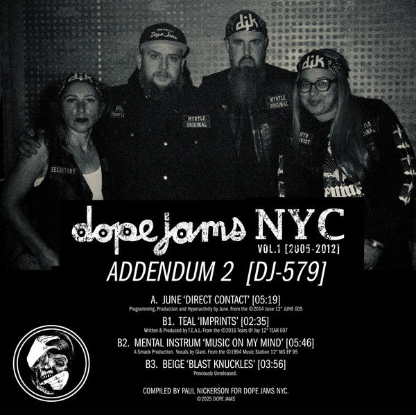 Various : Dope Jams NYC Volume 1 : 2005-2012 - Addendum #2 (12", EP, Ltd, Bla)