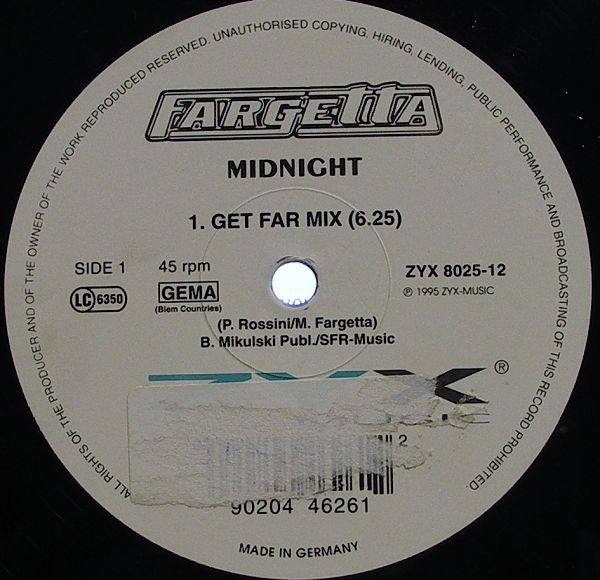 Fargetta : Midnight (12")