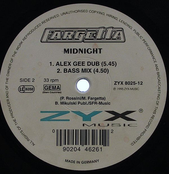 Fargetta : Midnight (12")