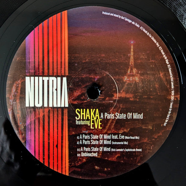 Shaka (5) Featuring Eve (103) : A Paris State Of Mind (12", EP)
