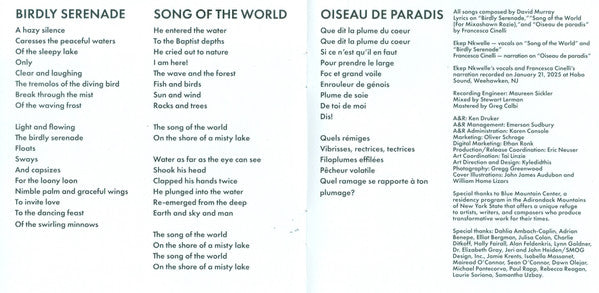 David Murray Quartet : Birdly Serenade (CD, Album)