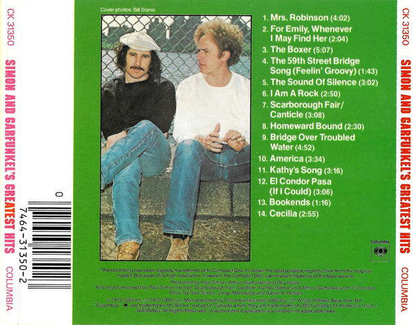 Simon & Garfunkel : Simon And Garfunkel's Greatest Hits (CD, Comp, RE, Spr)