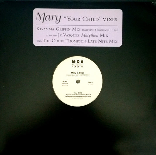 Mary J. Blige : Your Child (Mixes) (12", Promo)