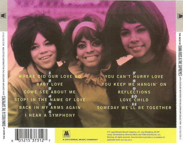 Diana Ross & The Supremes* : The Best Of Diana Ross & The Supremes (CD, Comp, RM)