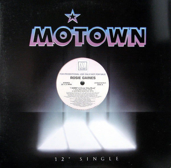 Rosie Gaines : I Want U (Inner City Blue) (12", Single, Promo)