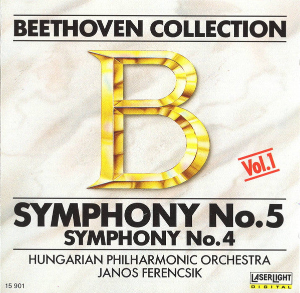 Beethoven* - János Ferencsik, Hungarian Philharmonic Orchestra* : Symphony No. 5 / Symphony No. 4 (CD)