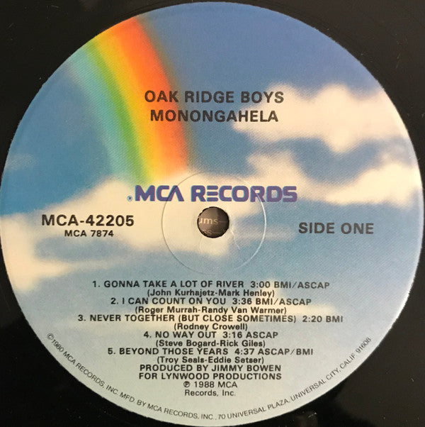 The Oak Ridge Boys : Monongahela (LP, Album, Glo)