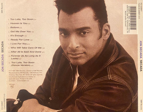 Jon Secada : Secada (CD, Album, Club, BMG)