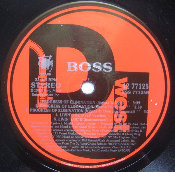 Boss (3) : Progress Of Elimination (12", Single)