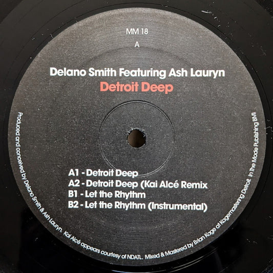 Delano Smith Featuring Ash Lauryn - Detroit Deep (12")