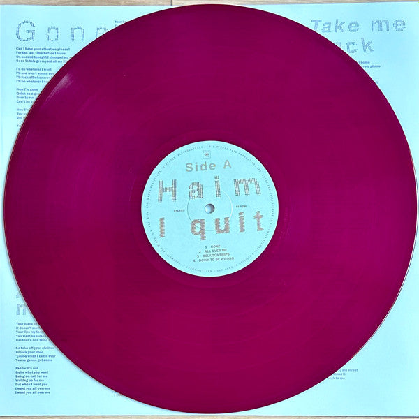 Haim (2) : I Quit (2xLP, Album, Ltd, Pur)