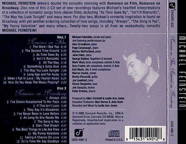 Michael Feinstein : Romance On Film, Romance On Broadway (2xHDCD, Album)