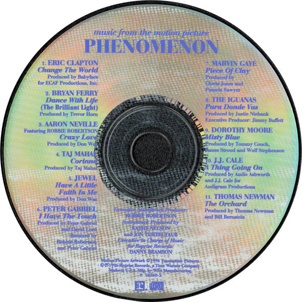 Various : Music From The Motion Picture Phenomenon (CD, Album, Comp)