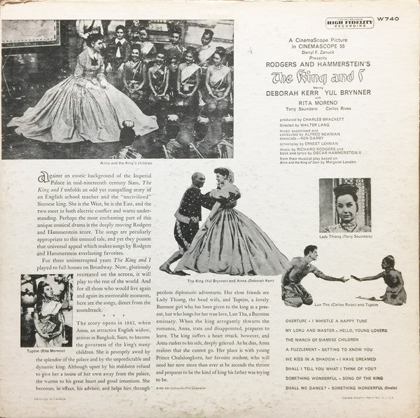 Rodgers And Hammerstein* : The King And I (LP, Album, Mono)