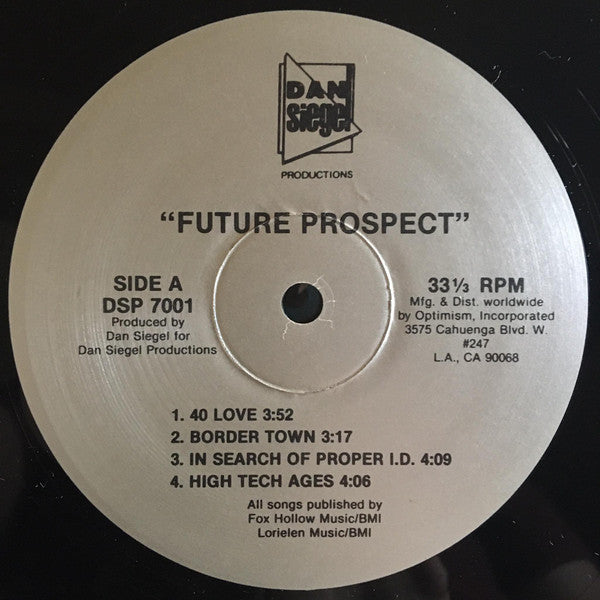 Dan Siegel : Future Prospect (LP, Album)