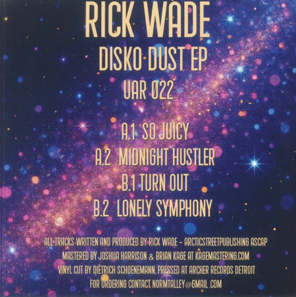 Rick Wade : Disko Dust EP (12", EP)