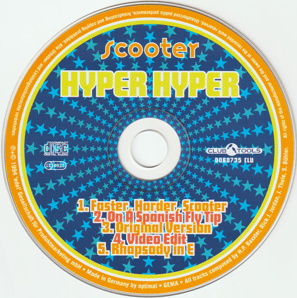 Scooter : Hyper Hyper (CD, Maxi)