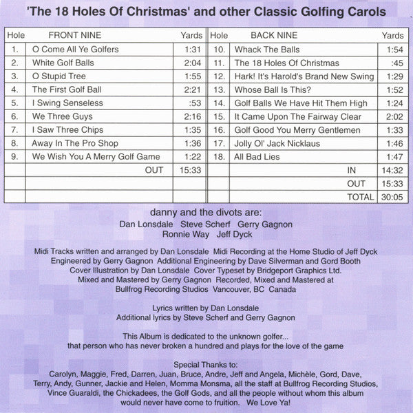 Danny And The Divots : The 18 Holes Of Christmas (CD, Album)