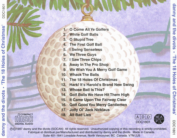 Danny And The Divots : The 18 Holes Of Christmas (CD, Album)