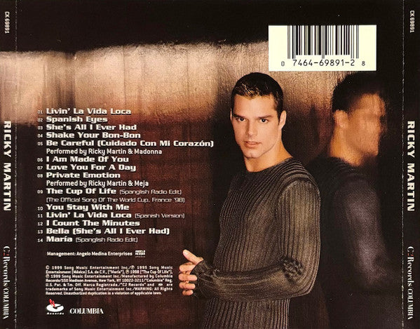Ricky Martin : Ricky Martin (CD, Album, SM )