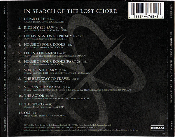 The Moody Blues : In Search Of The Lost Chord (CD, Album, RE, RM, UML)