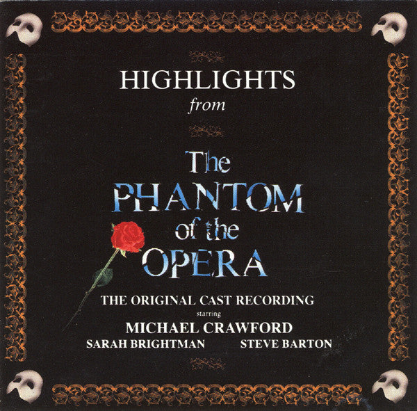 Andrew Lloyd Webber : Highlights From The Phantom Of The Opera - The Original Cast Recording (CD, Album, Club)