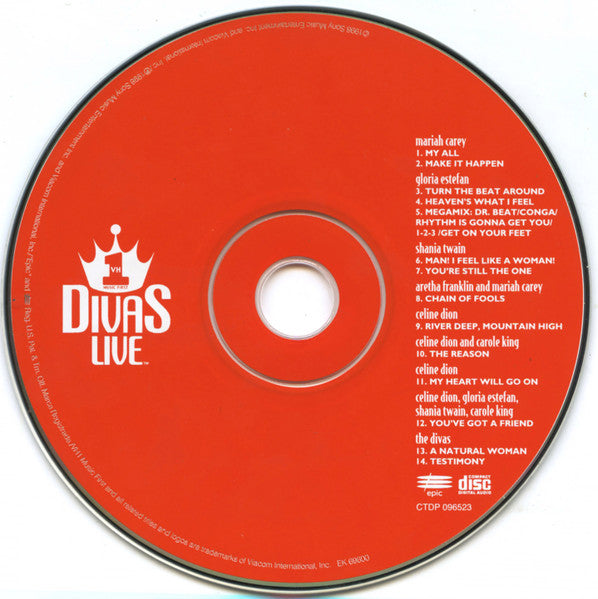 Divas (6) : VH1 Divas Live (CD, Album)