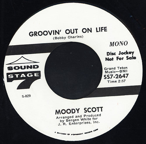 Moody Scott : A Man In Need (Is A Fool Indeed) (7", Mono, Promo)