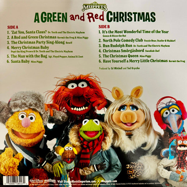 The Muppets : A Green and Red Christmas (LP, Album, Ltd, RE, Fes)